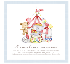 Albúm de Fotos e Recordações / Livro do Bebê Circo Cute - comprar online