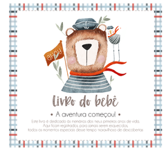 Albúm de Fotos e Recordações / Livro do Bebê Urso Teddy Marinheiro - comprar online