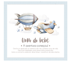 Albúm de Fotos e Recordações / Livro do Bebê Transportes Aéreos Boy - comprar online