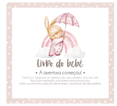 Albúm de Fotos e Recordações / Livro do Bebê Coelhinha Arco ìris - comprar online