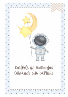Caderneta de Saúde e Vacinação Personalizada com Capa Dura - Astronauta II na internet