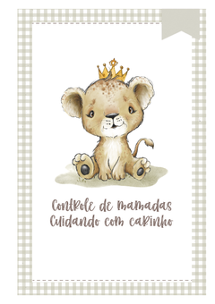 Caderneta de Saúde e Vacinação Personalizada com Capa Dura - Leão Rei na internet