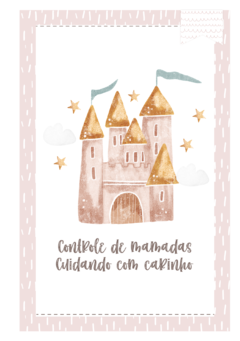Caderneta de Saúde e Vacinação Personalizada com Capa Dura - Castelo Girl na internet