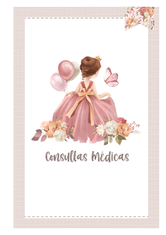 Imagem do Caderneta de Saúde e Vacinação Personalizada com Capa Dura - Princesa Encantada