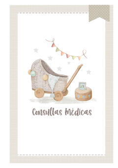 Imagem do Caderneta de Saúde e Vacinação Personalizada com Capa Dura - Baby Neutro
