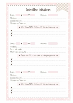 Caderneta de Saúde e Vacinação Personalizada com Capa Dura - Borboletinha - Mundinho do Papel