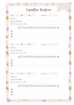 Caderneta de Saúde e Vacinação Personalizada com Capa Dura - Miss Cerejinha
