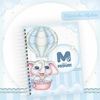 Caderneta de Saúde e Vacinação Personalizada com Capa Dura - Elefantinho Alfabeto