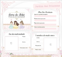 Albúm de Fotos e Recordações / Livro do Bebê - Jardim das Princesas - comprar online