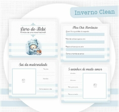 Albúm de Fotos e Recordações / Livro do Bebê - Inverno Clean - comprar online