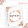 Caderneta de Saúde e Vacinação Personalizada com Capa Dura - Floral Luxos