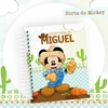 Caderneta de Saúde e Vacinação Personalizada com Capa Dura - Horta do Mickey