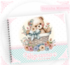 Albúm de Fotos e Recordações / Livro do Bebê - Ursinha Mimosa Floral