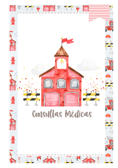 Imagem do Caderneta de Saúde e Vacinação Personalizada com Capa Dura - Bombeiro