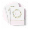 Caderneta de Saúde e Vacinação Personalizada com Capa Dura - Floral Rosa