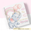 Albúm de Fotos e Recordações / Livro do Bebê Elefantinha Balões