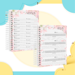 Caderneta de Saúde e Vacinação Personalizada com Capa Dura - Floral II - Mundinho do Papel