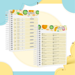 Caderneta de Saúde e Vacinação Personalizada com Capa Dura - Frutinhas - Mundinho do Papel