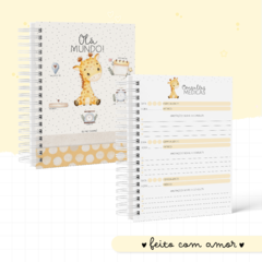 Caderneta de Saúde e Vacinação Personalizada com Capa Dura - Girafinha na internet
