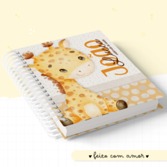 Caderneta de Saúde e Vacinação Personalizada com Capa Dura - Girafinha - comprar online