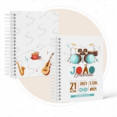 Caderneta de Saúde e Vacinação Personalizada com Capa Dura - Instrumentos Musicais - comprar online