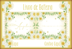Álbum de Fotos / Livro de Batismo - Batizado - Floral II