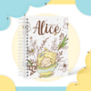 Caderneta de Saúde e Vacinação Personalizada com Capa Dura - Alice no País das Maravilhas Cute