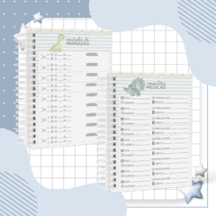 Caderneta de Saúde e Vacinação Personalizada com Capa Dura - Dino Cute na internet