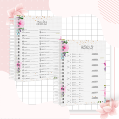 Caderneta de Saúde e Vacinação Personalizada com Capa Dura - Floral Vibrante na internet