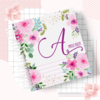 Álbum de Fotos e Recordações / Livro do Bebê - Floral Vibrante