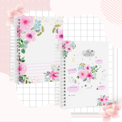 Caderneta de Saúde e Vacinação Personalizada com Capa Dura - Floral Vibrante - comprar online