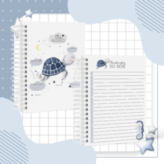 Caderneta de Saúde e Vacinação Personalizada com Capa Dura - Fundo do Mar Menino II - comprar online