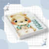Caderneta de Saúde e Vacinação Personalizada com Capa Dura -Ursinho Príncipe