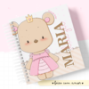 Álbum de Fotos e Recordações / Livro do Bebê - Ursinha Princesa Cute