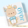Álbum de Fotos e Recordações / Livro do Bebê - Ursinho Príncipe Cute
