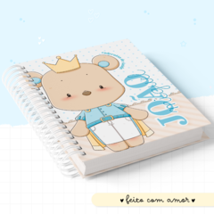 Caderneta de Saúde e Vacinação Personalizada com Capa Dura -Ursinho Príncipe Cute - comprar online