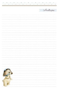 Caderneta de Saúde e Vacinação Personalizada com Capa Dura - Ursinho Aviador