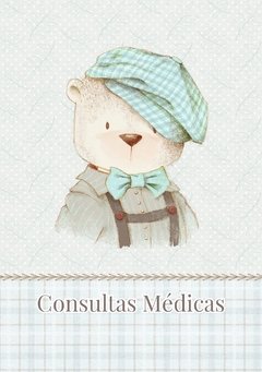Caderneta de Saúde e Vacinação Personalizada com Capa Dura - Ursinho Vintage na internet