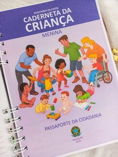 Caderneta de Saúde e Vacinação Personalizada com Capa Dura - Borboletas Floral - Mundinho do Papel