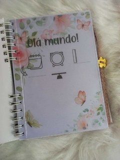 Imagem do Caderneta de Saúde e Vacinação Personalizada com Capa Dura - Borboletas Floral
