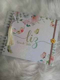 Combo Caderneta de Saúde + Livro do Bebê Borboletas Floral - loja online