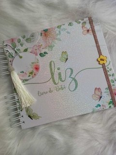Combo Caderneta de Saúde + Livro do Bebê Borboletas Floral - Mundinho do Papel
