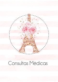 Caderneta de Saúde e Vacinação Personalizada com Capa Dura - Paris - comprar online