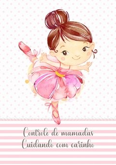 Imagem do Caderneta de Saúde e Vacinação Personalizada com Capa Dura - Bailarina II