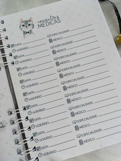 Caderneta de Saúde e Vacinação Personalizada com Capa Dura - Gatinho Menino - loja online
