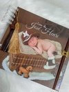 Albúm de Fotos e Recordações / Livro do Bebê com Foto na Capa