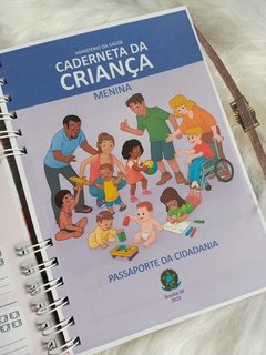 Caderneta de Saúde e Vacinação Personalizada com Capa Dura - Safari Floral Menina - comprar online
