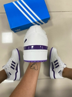 Adidas Forum Premium Branco/Roxo - comprar online