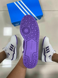 Adidas Forum Premium Branco/Roxo na internet