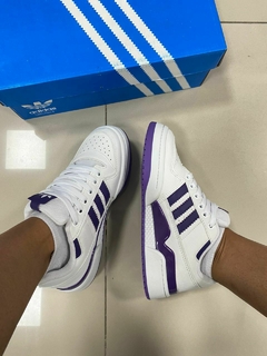 Adidas Forum Premium Branco/Roxo - Drop TM